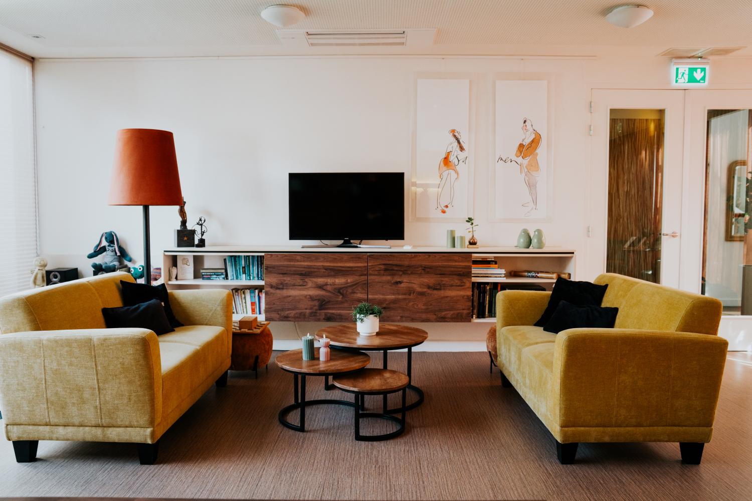 Foto van de huiskamer hospice